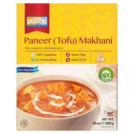 Indický domácí sýr v rajčatové omáčce (Matar Paneer TOFU) 280g Ashoka